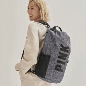 Victoriaβs Secret PINK Convertible Campus Duffel β Gray (NWOT)